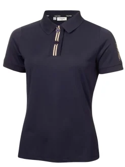 Calvin Klein Womens Layla Short Sleeve Polo - Navy