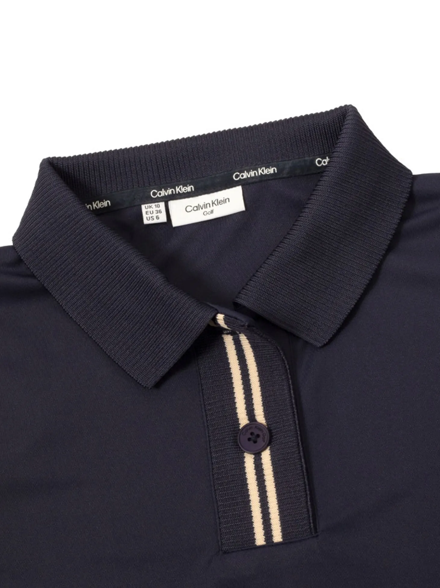 Calvin Klein Womens Layla Short Sleeve Polo - Navy