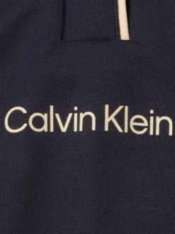 Calvin Klein Womens Mila Long Sleeve Polo - Navy