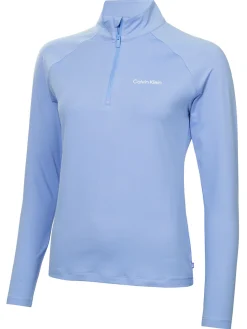 Calvin Klein Womens San Marco's 1/4-Zip - Cornflower Blue