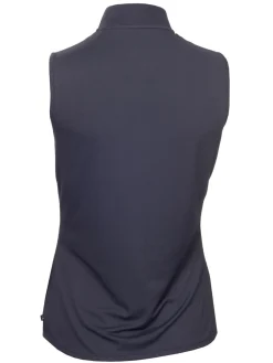 Calvin Klein Womens Tattler Sleeveless Mock Neck Top - Navy