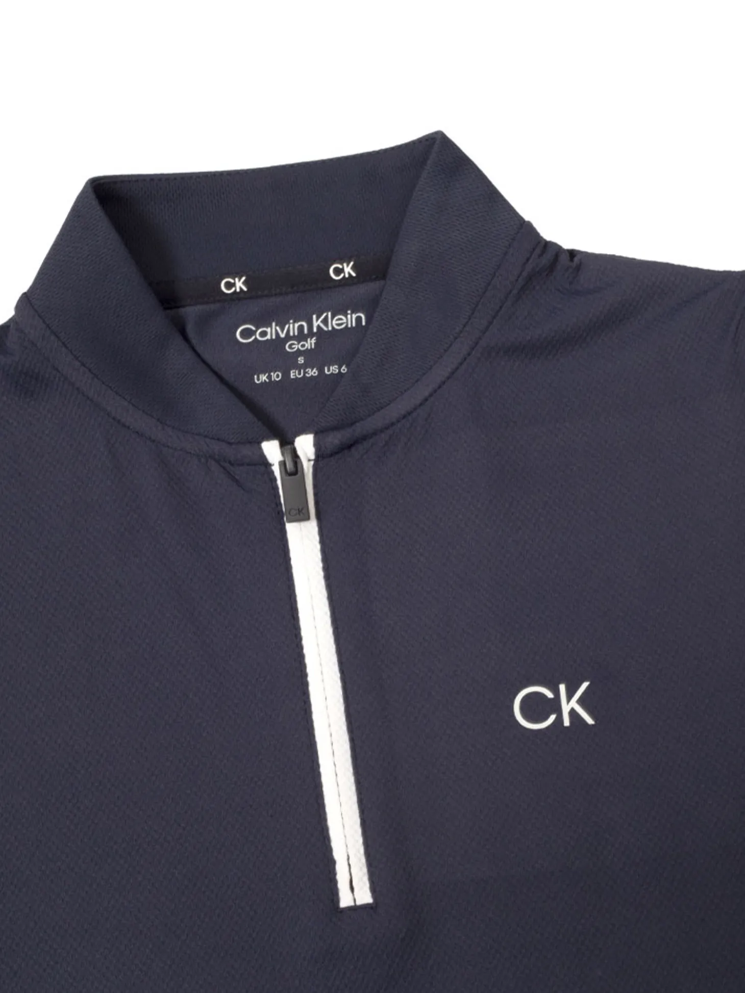 Calvin Klein Womens Tattler Sleeveless Mock Neck Top - Navy