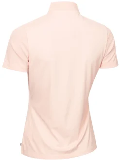 Calvin Klein Womens Tattler Mock Neck Top - Shell Pink
