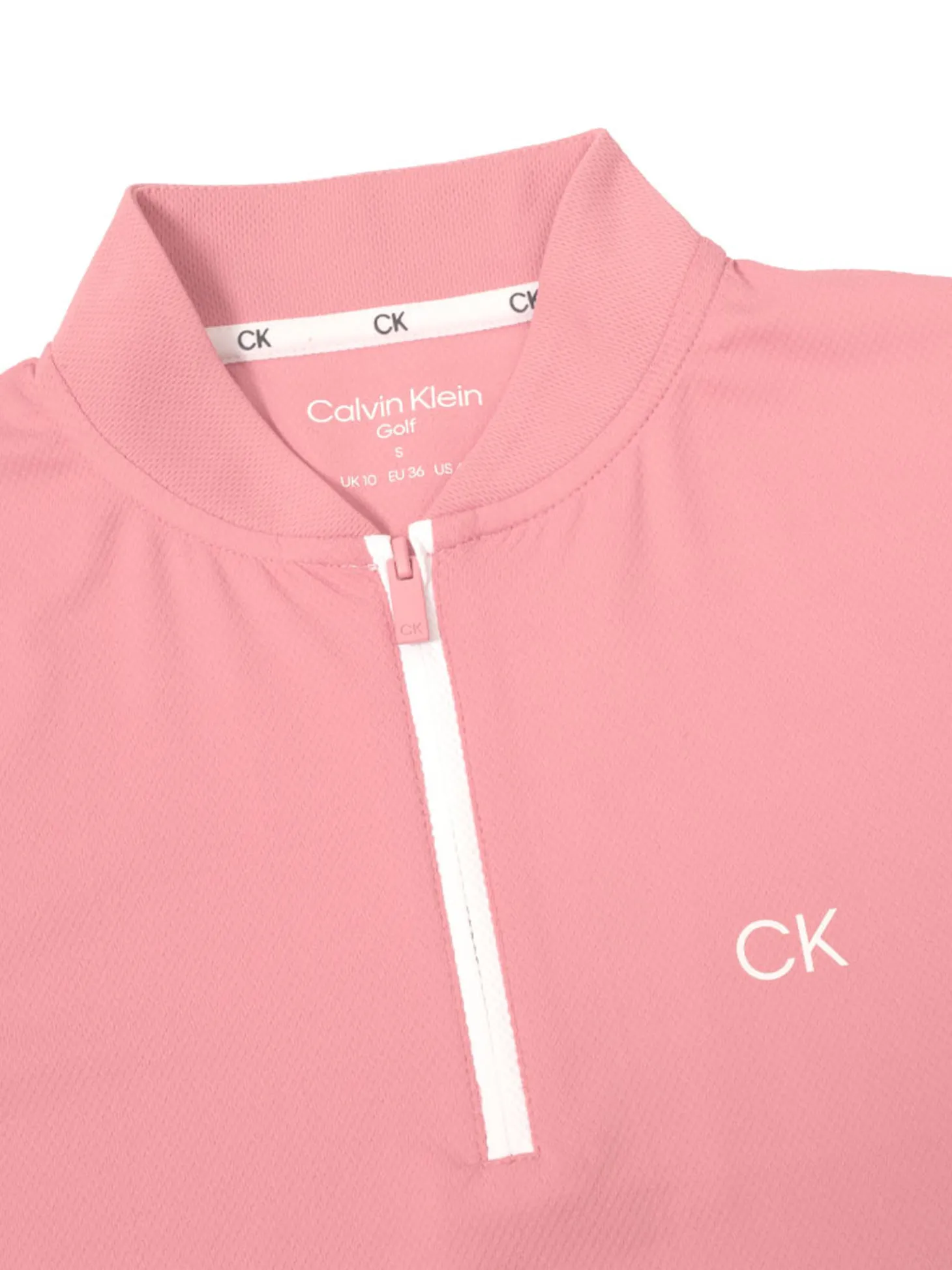 Calvin Klein Womens Tattler Mock Neck Top - Powder Pink