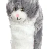 Daphne Grey & White Cat Headcover