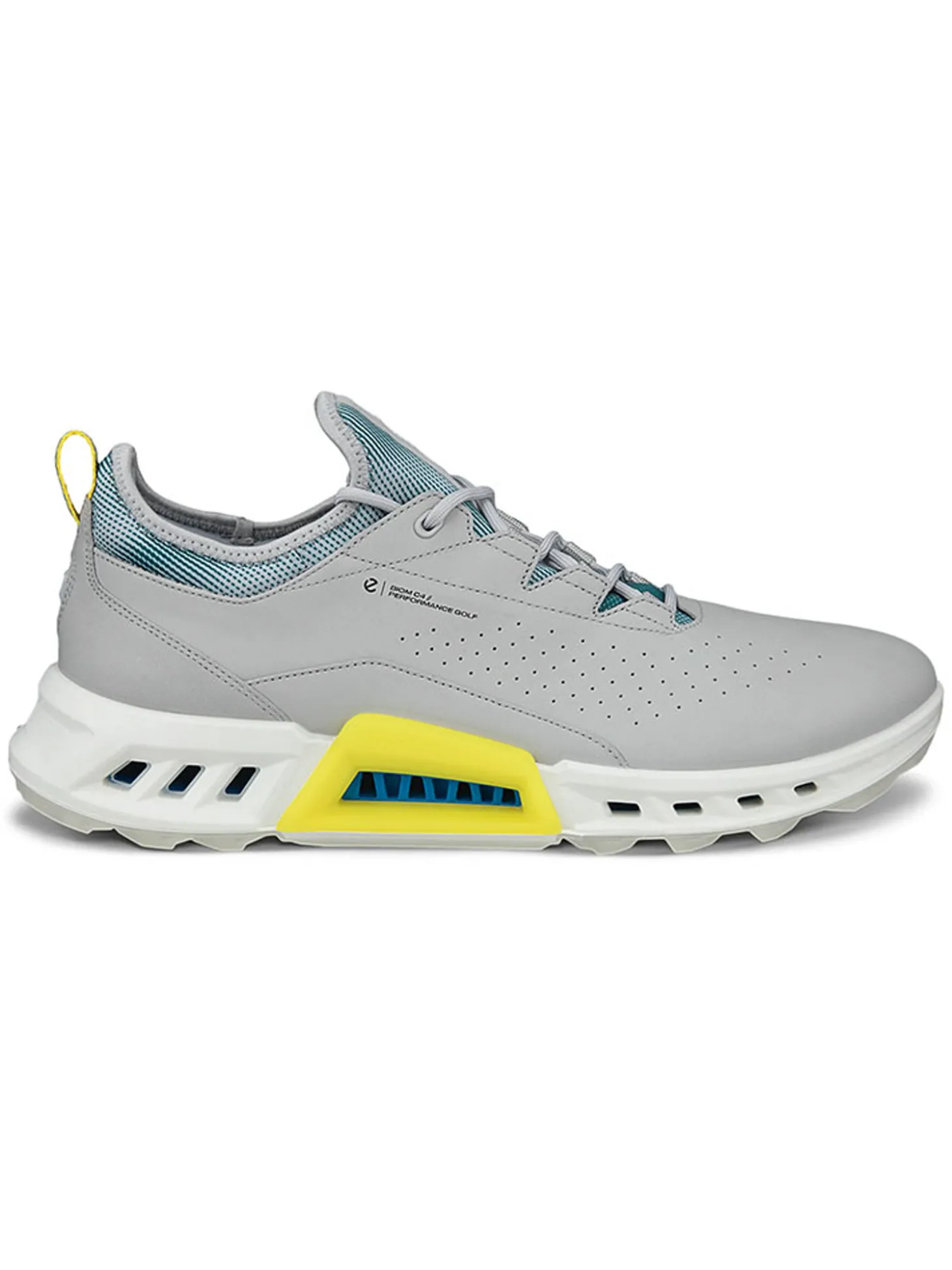 Ecco M BIOM C4 Golf Shoes - Concrete/Bay Green