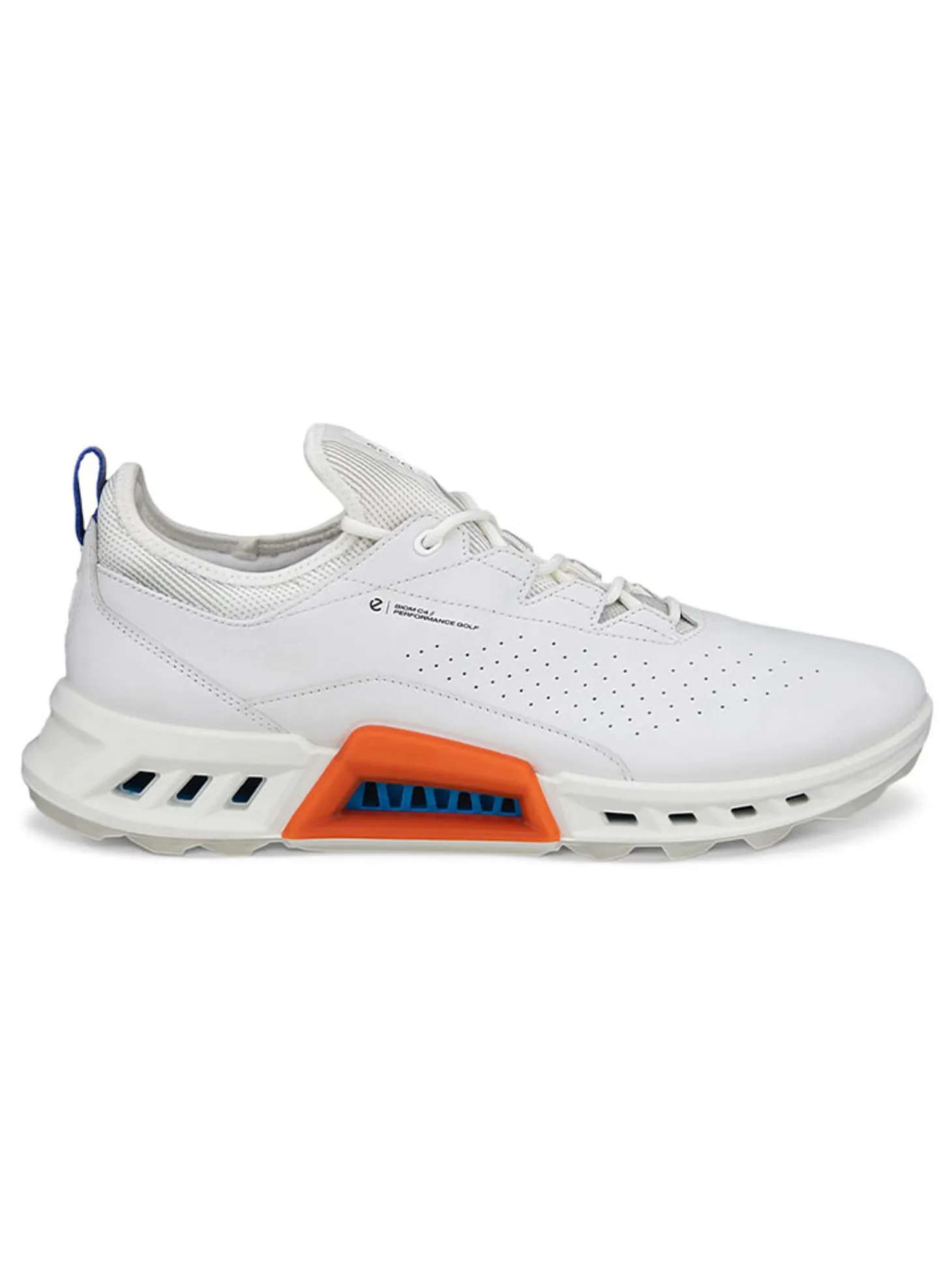 Ecco M BIOM C4 Golf Shoes - White/Mazzarine Blue