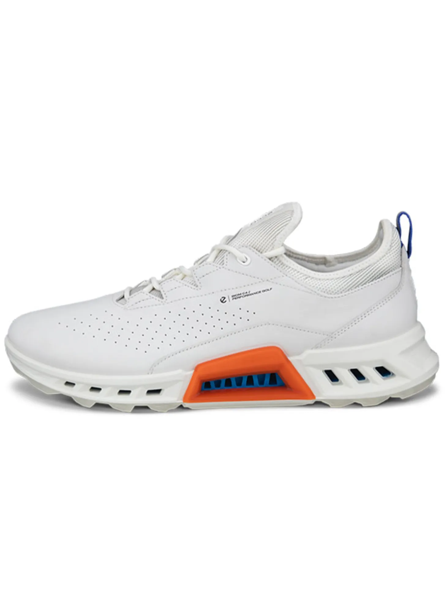 Ecco M BIOM C4 Golf Shoes - White/Mazzarine Blue