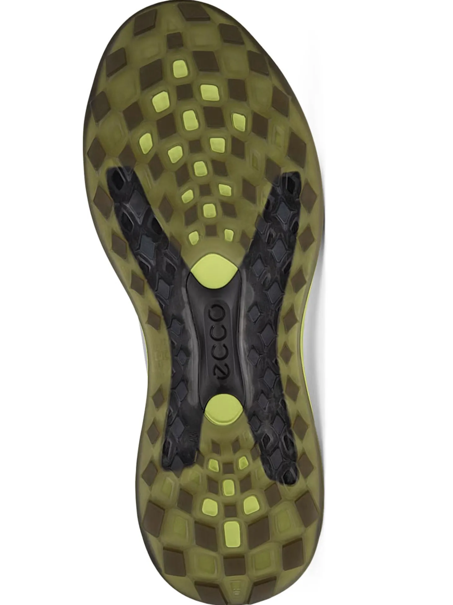 Ecco M LT1 Golf Shoes - White/Lime