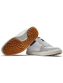 FootJoy Contour Casual Golf Shoes - White/Grey