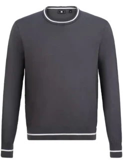 FootJoy Cotton Crew Neck Pullover - Charcoal