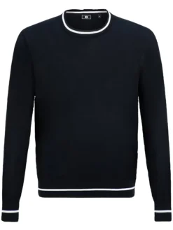 FootJoy Cotton Crew Neck Pullover - Black