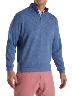 FootJoy Drop Needle Pullover - Twilight Blue