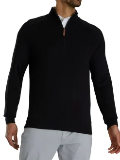 FootJoy Drop Needle Pullover - Black
