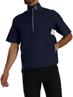 FootJoy HydroLite X Short Sleeve Rain Jacket - Navy
