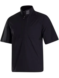 FootJoy HydroLite X Short Sleeve Rain Jacket - Black