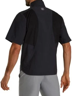 FootJoy HydroLite X Short Sleeve Rain Jacket - Black
