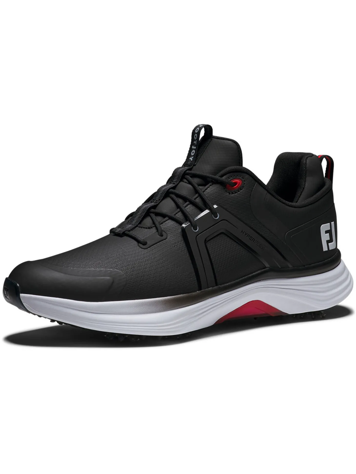 FootJoy HyperFlex Golf Shoes - Black/White/Red