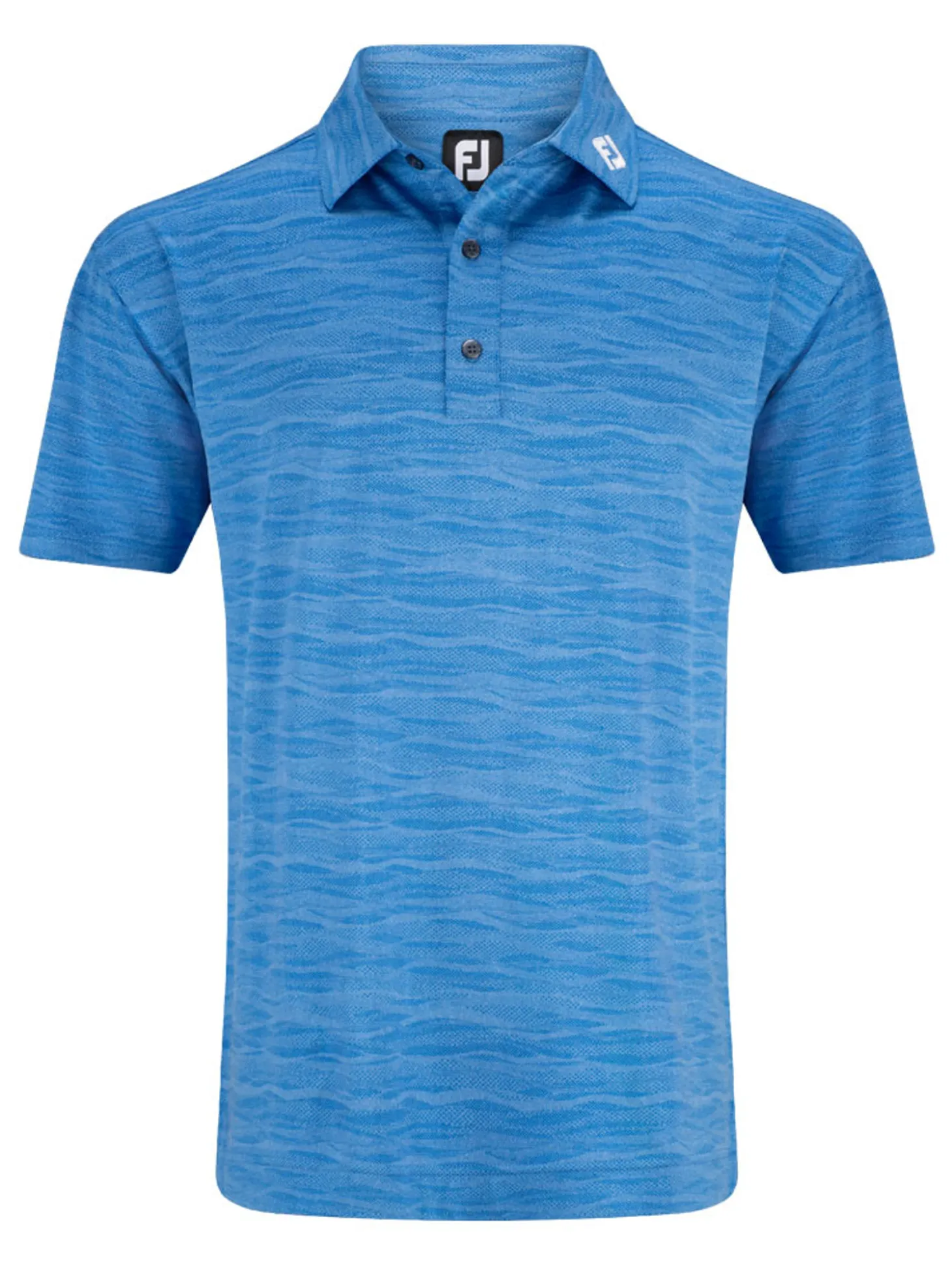 FootJoy Jacquard Wave Polo Shirt - Blue