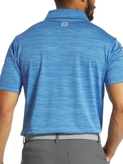 FootJoy Jacquard Wave Polo Shirt - Blue