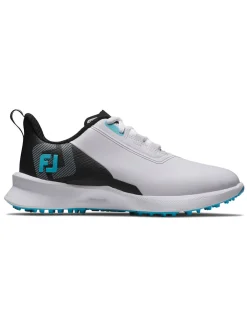 FootJoy Junior Fuel Golf Shoes - White/Black