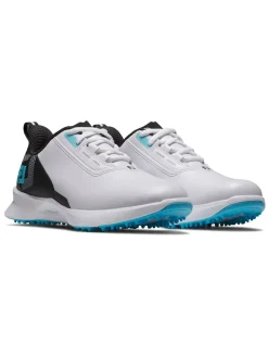 FootJoy Junior Fuel Golf Shoes - White/Black