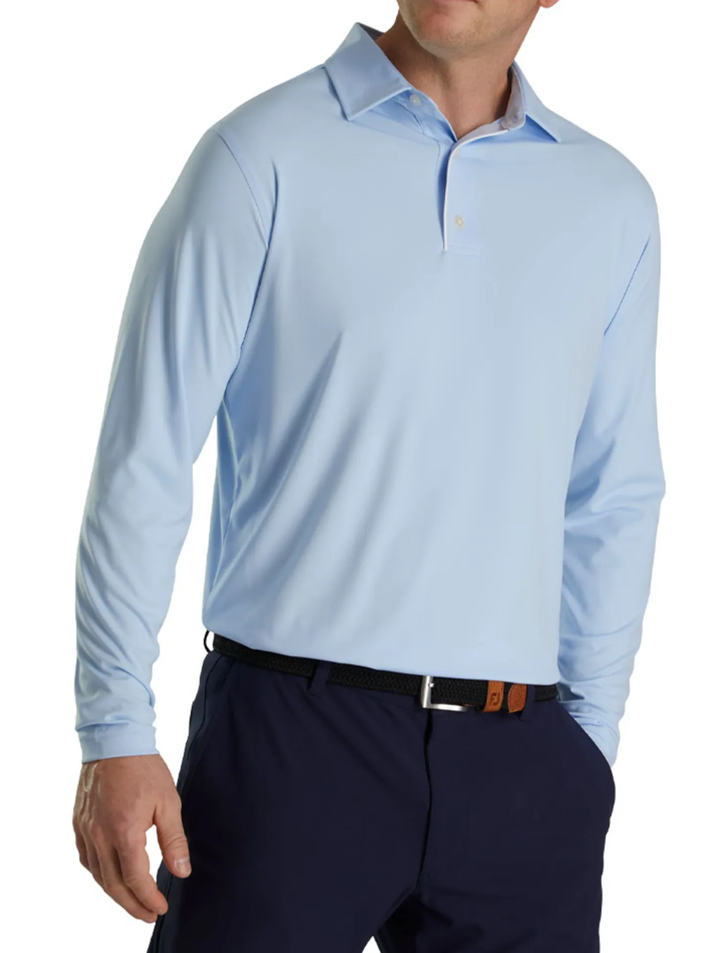 FootJoy Long Sleeve Sun Protection Polo - Sky