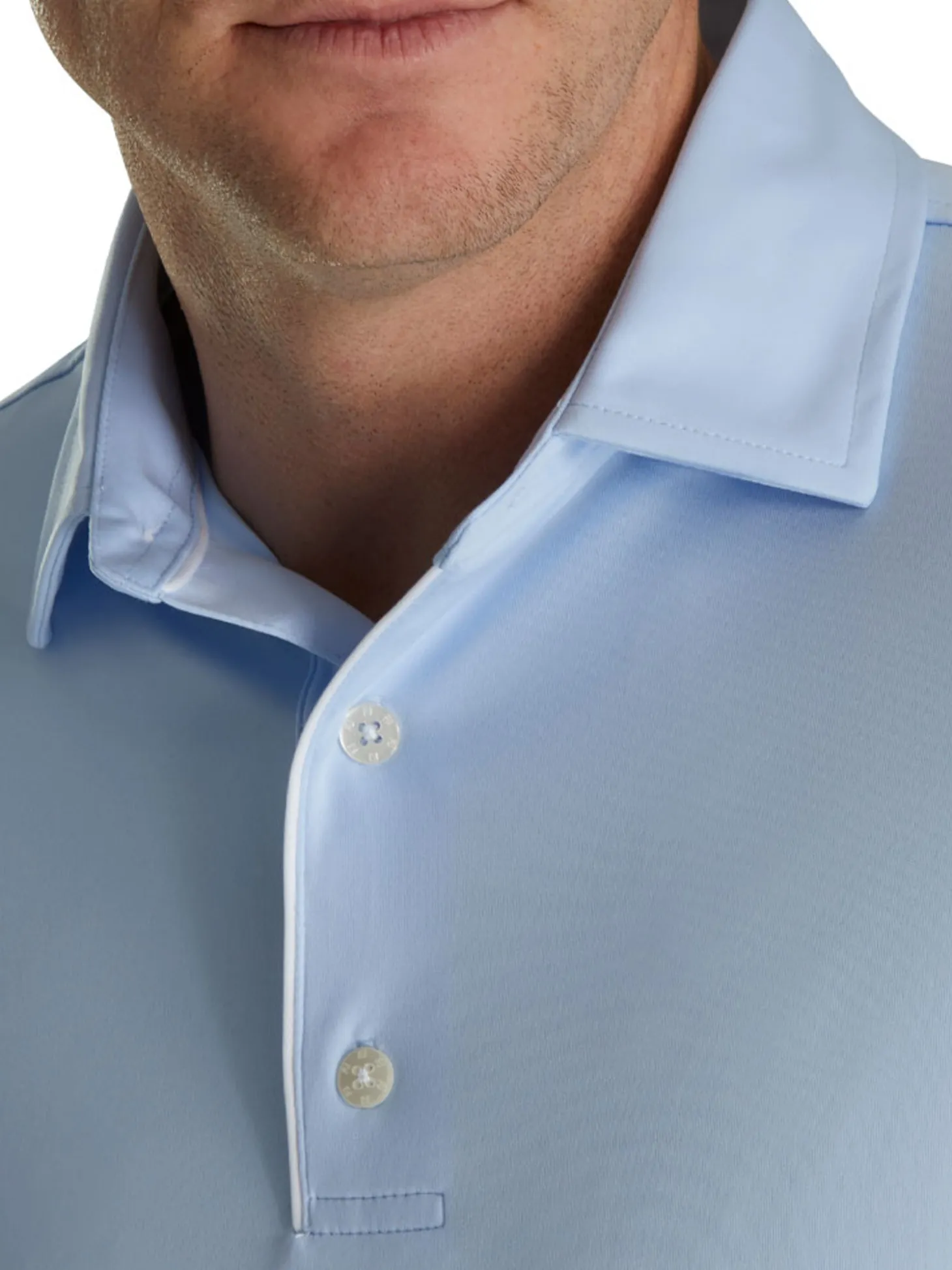 FootJoy Long Sleeve Sun Protection Polo - Sky