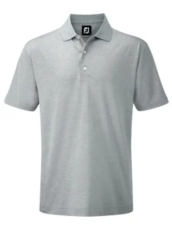 FootJoy Stretch Pique Golf Shirt - Heather Grey