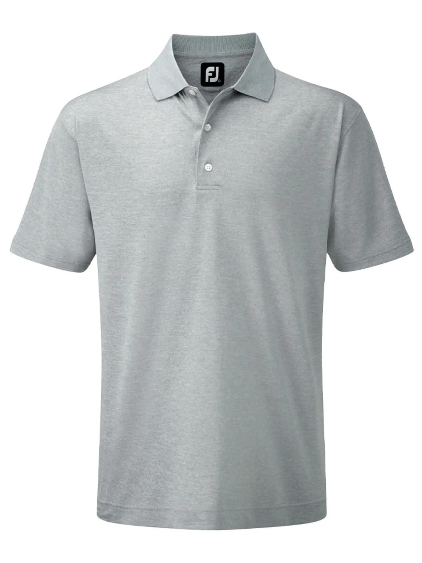 FootJoy Stretch Pique Golf Shirt - Heather Grey
