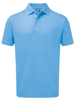 FootJoy Stretch Pique Golf Shirt - Lagoon