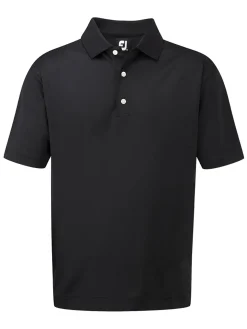 FootJoy Stretch Pique Golf Shirt - Black