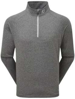 FootJoy Thermoseries Brushed Back Midlayer (Athletic Fit) - Black