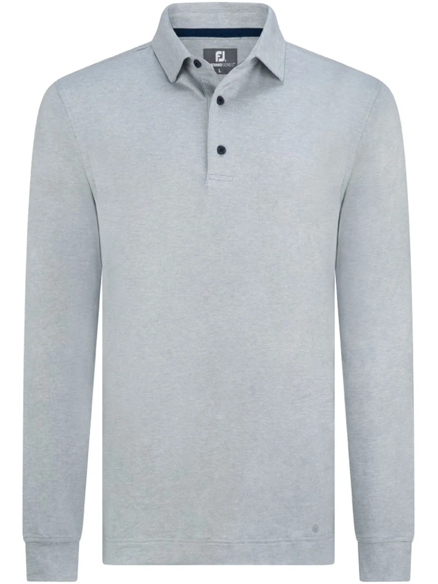 FootJoy ThermoSeries Long Sleeve Polo Shirt (Athletic Fit) - Grey