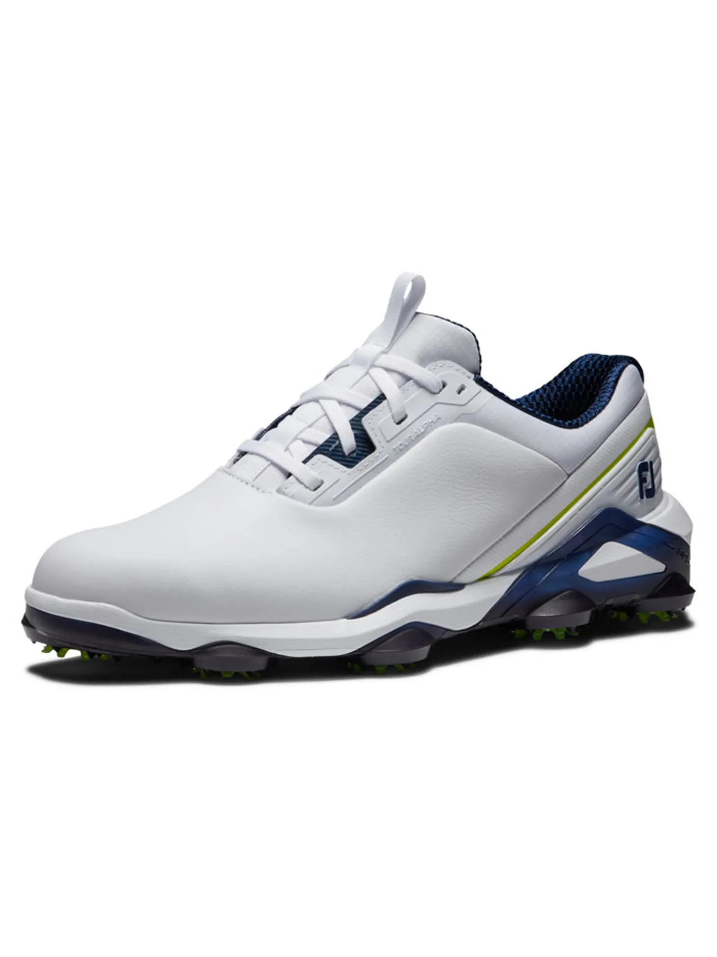 FootJoy Tour Alpha Golf Shoes - White/Navy/Lime