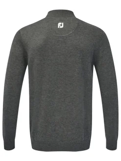 FootJoy Wool Blend 1/2 Zip Pullover - Heather Charcoal