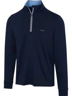 Greg Norman 1/4 Zip Pullover - Navy
