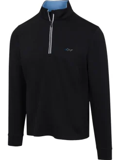 Greg Norman 1/4 Zip Pullover - Black