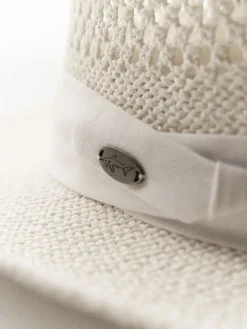 Greg Norman Signature Straw Hat - White