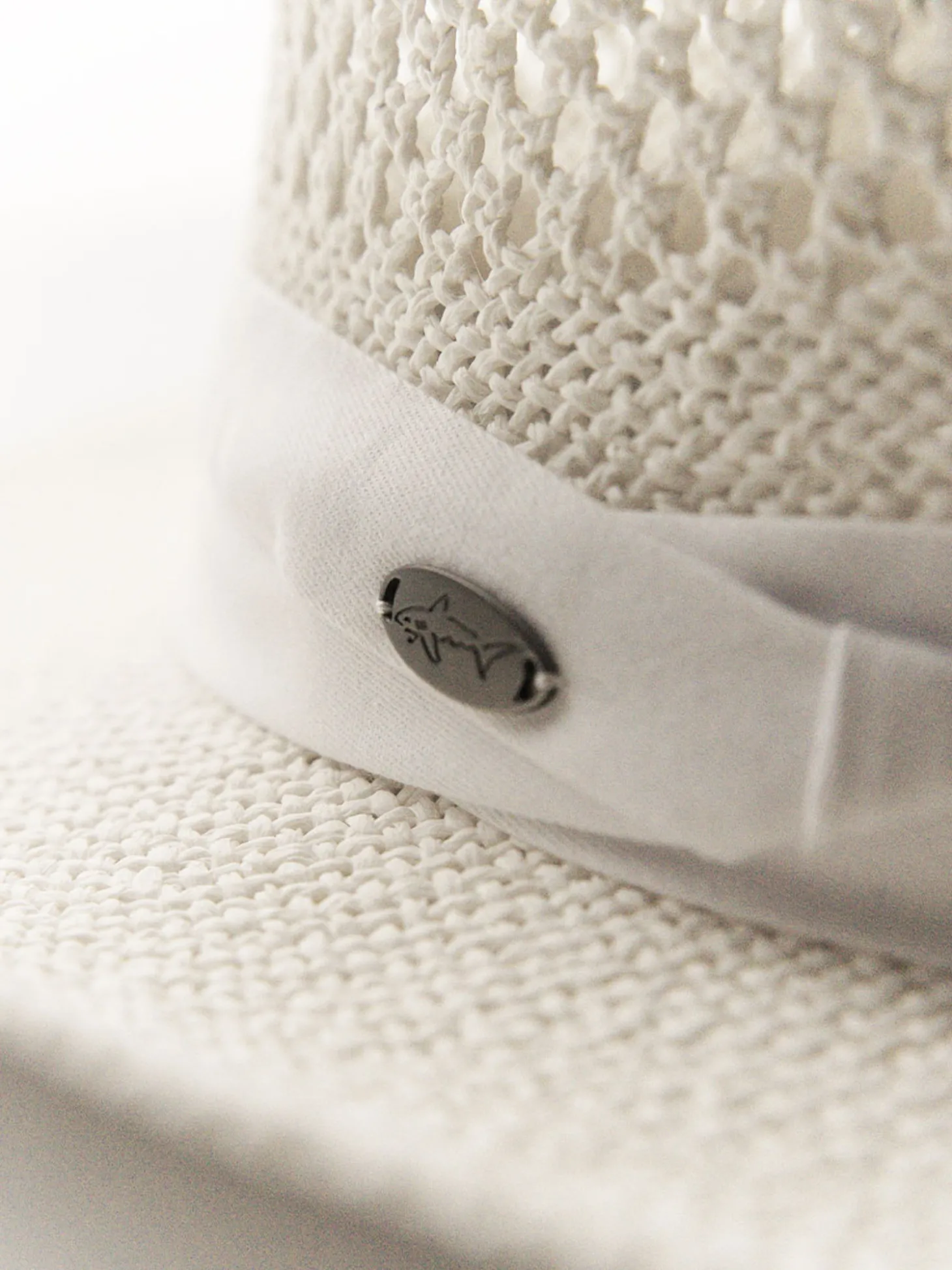 Greg Norman Signature Straw Hat - White