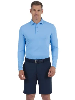 IBKUL Men's Long Sleeve Polo - Peri