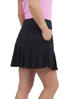 IBKUL Solid Flounce Skort (16.25