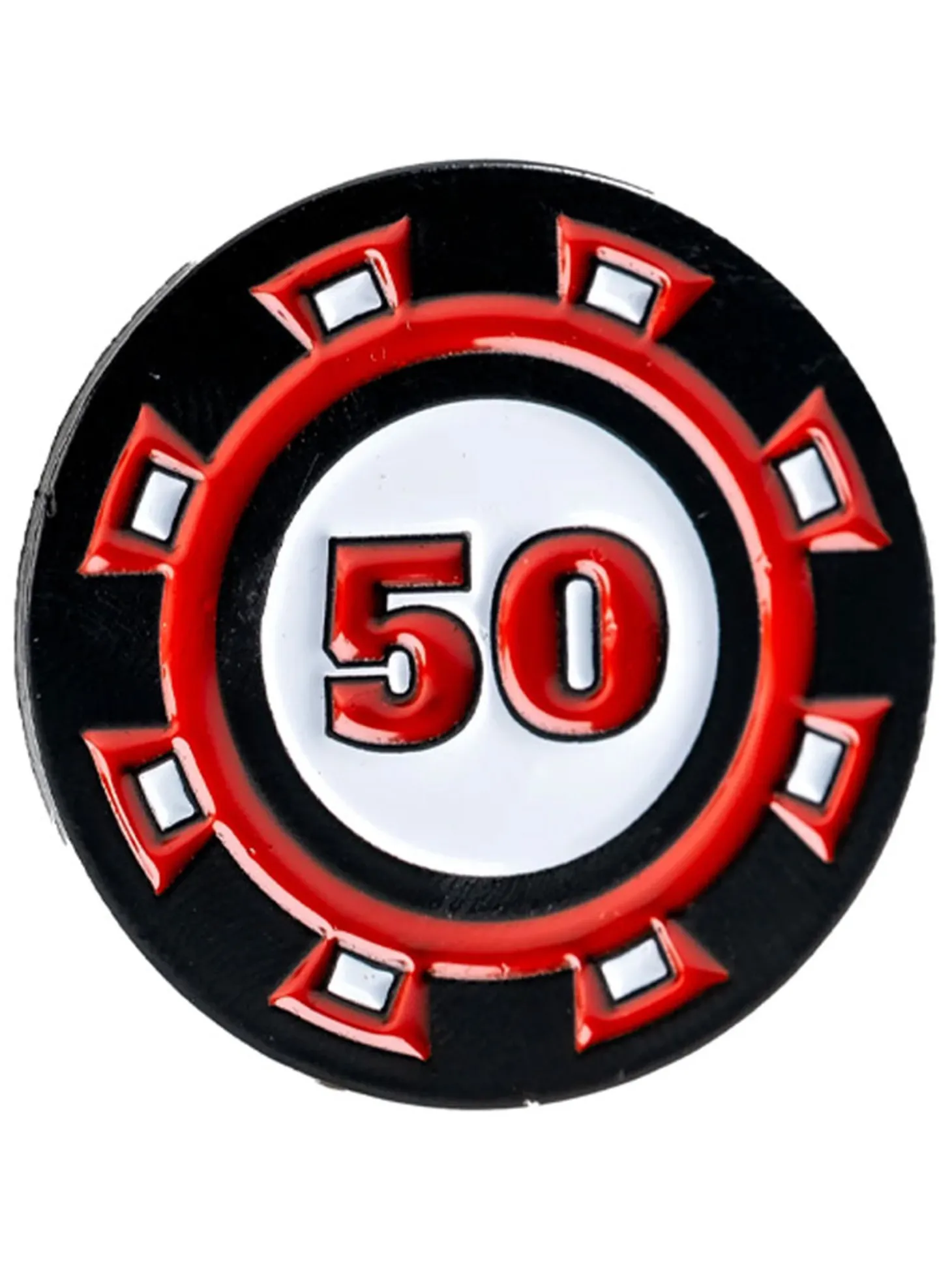 King Pins Golf Ball Marker Set 3 Pack - Casino