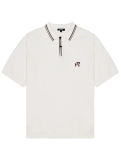 Malbon Campania Knit Polo - Ivory