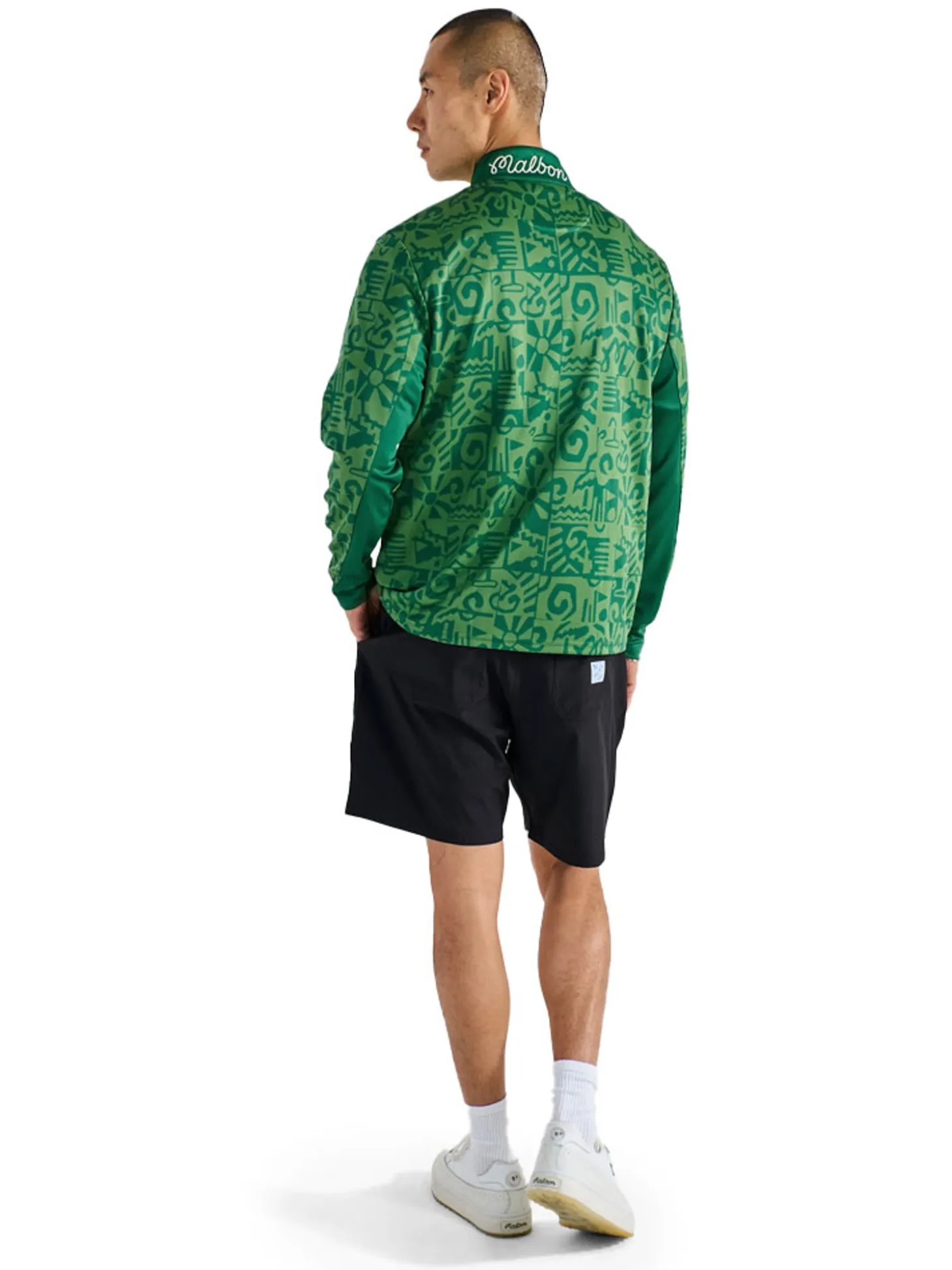 Malbon Capo Performance Quarter Zip - Kelly Green