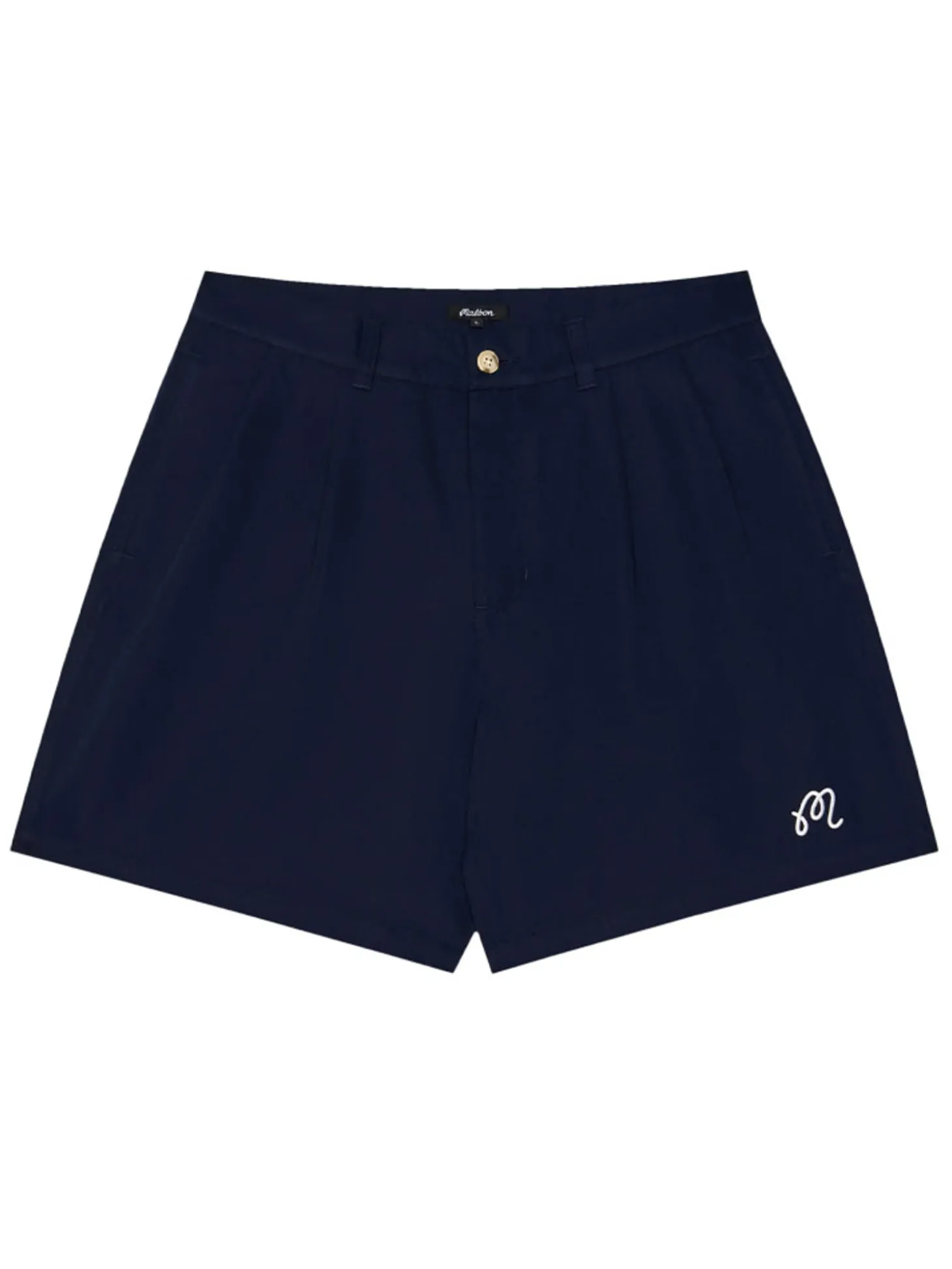 Malbon Classic Pleated Short - Navy