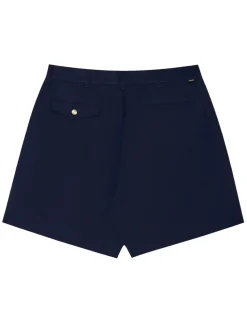 Malbon Classic Pleated Short - Navy