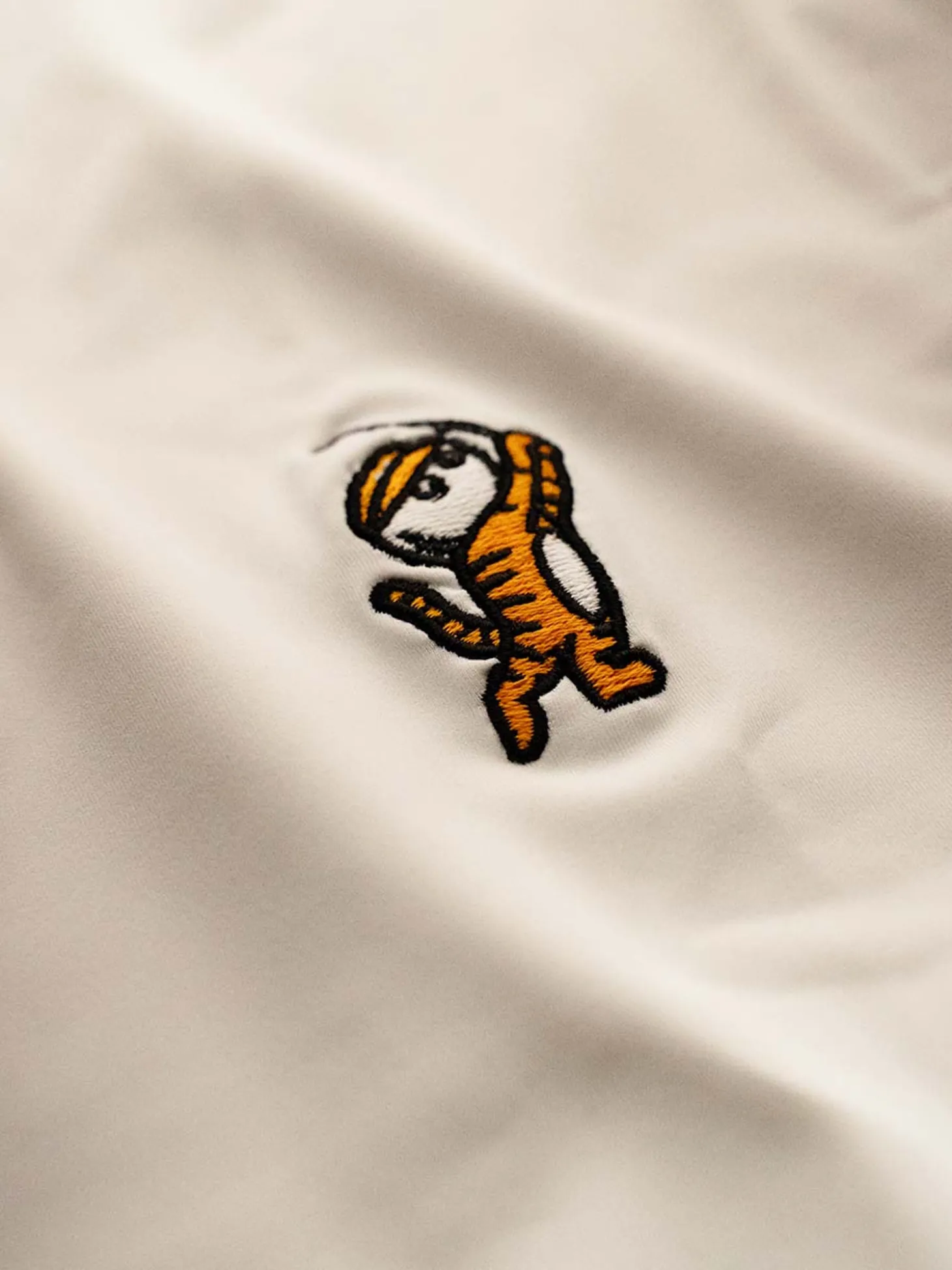 Malbon Evergreen Tiger Buckets Performance Pique Polo - White