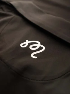 Malbon Evergreen Tiger Buckets Performance Pique Polo - Black