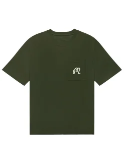 Malbon Gelato Stand Pocket T-Shirt - Cypress Green